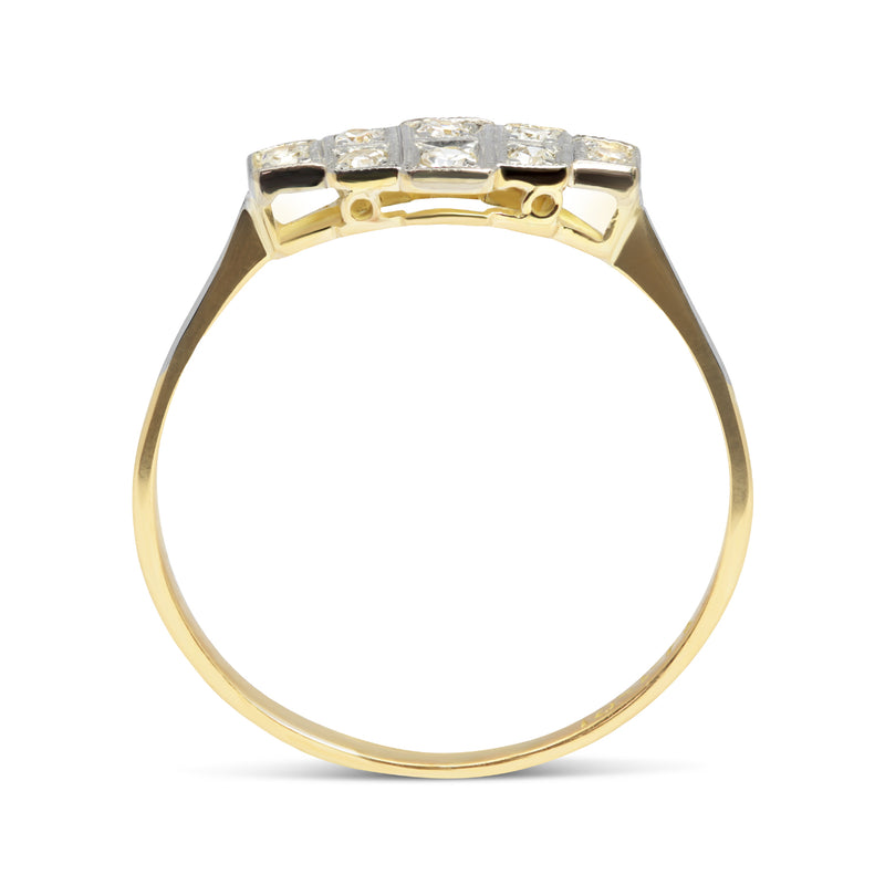 Hattie Art Deco diamond engagement ring