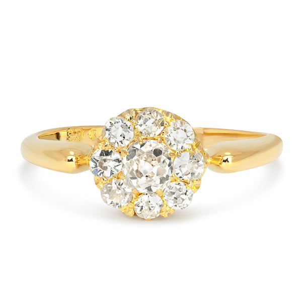Isabel antique Victorian diamond engagement ring