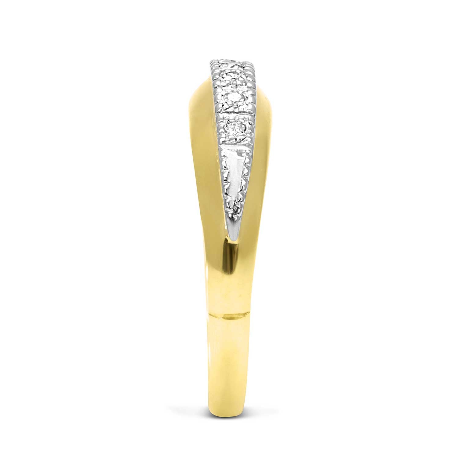 Angie vintage style diamond engagement ring side view 2