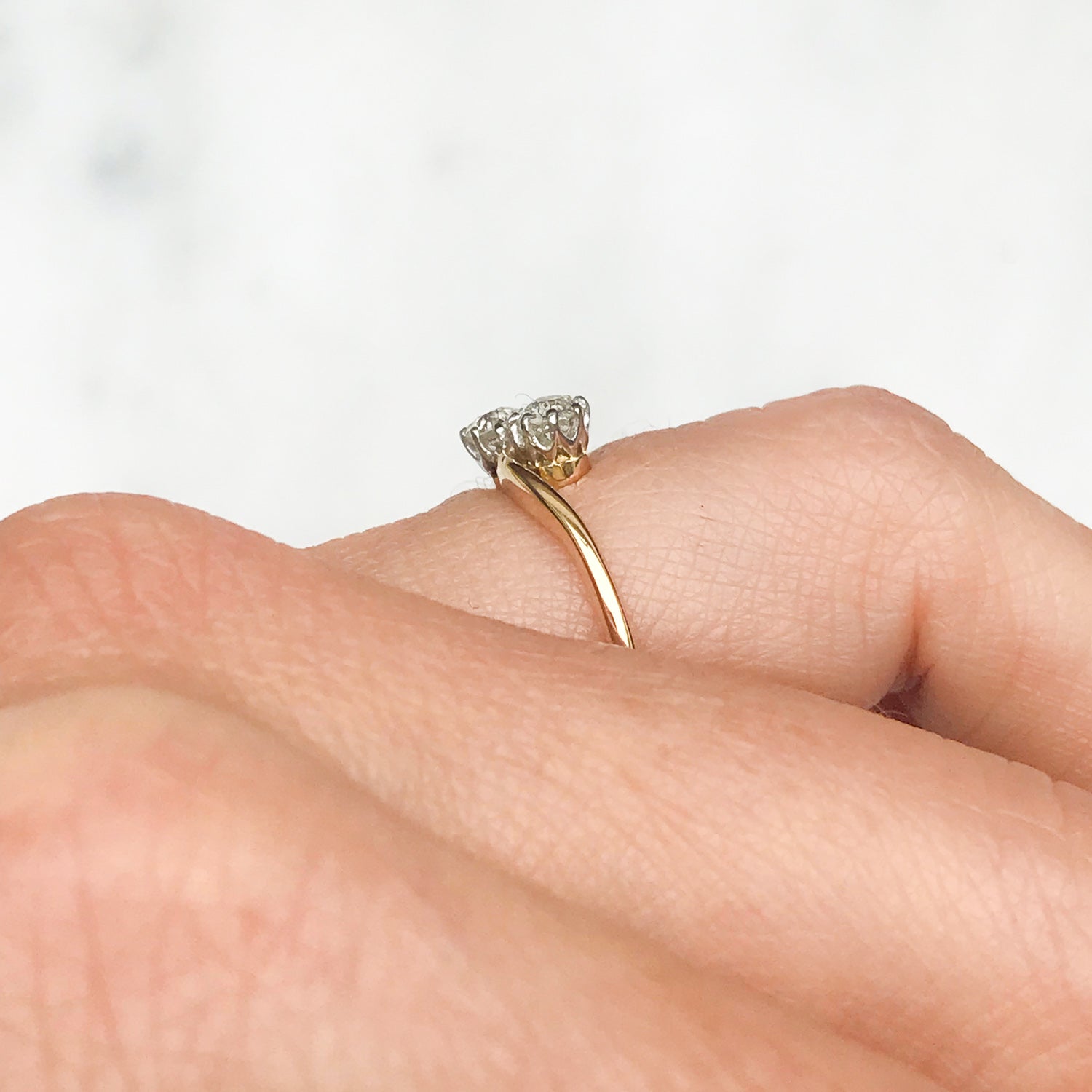 Maia Antique Victorian Diamond Engagement Ring