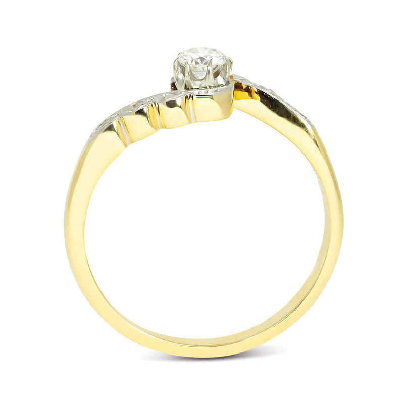Margot Vintage Mid Century Diamond Engagement Ring