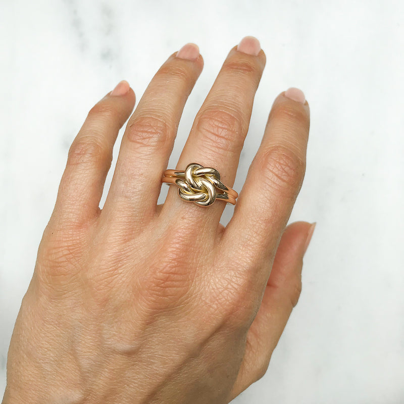 Matilda antique Victorian true lover’s knot gold ring