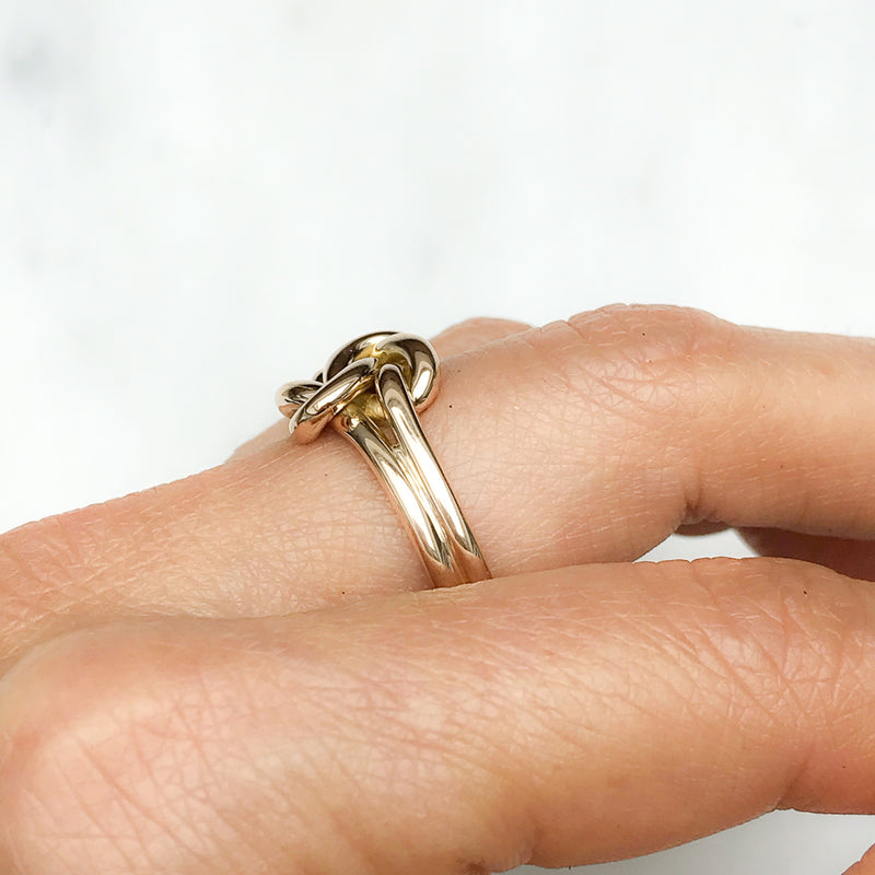 Matilda antique Victorian true lover’s knot gold ring