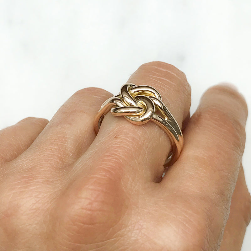 Matilda antique Victorian true lover’s knot gold ring