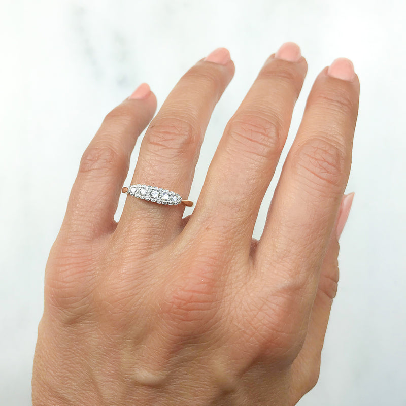 Bessie antique Edwardian diamond ring