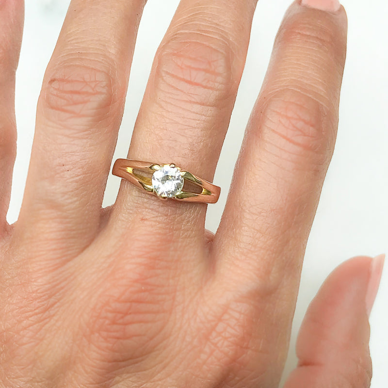 Unique Victorian Garnet and Mine Cut Diamond Engagement Ring – Vintage Diamond  Ring