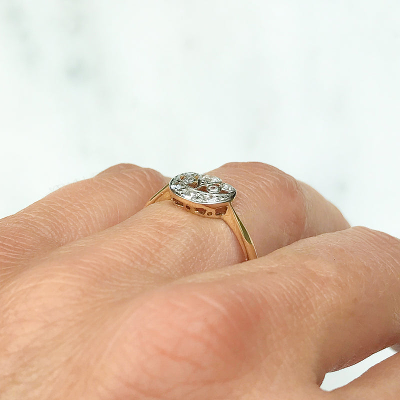 Eve antique Edwardian diamond engagement ring