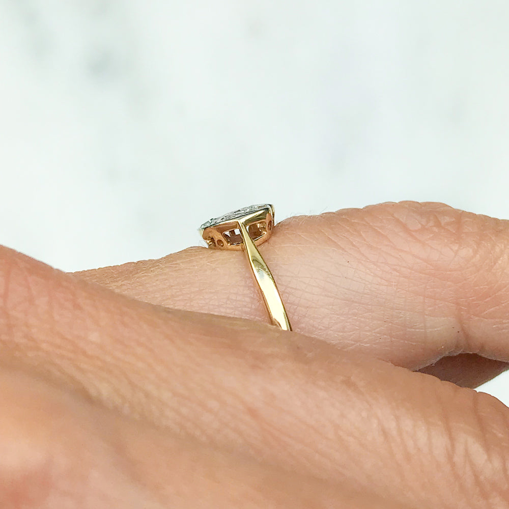 Eve antique Edwardian diamond engagement ring